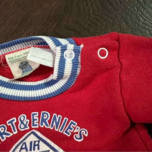 Vintage Sesame Street Red Sweatshirt with Bert & Ernie Design Newborn Size 0 - Picture 6 of 6